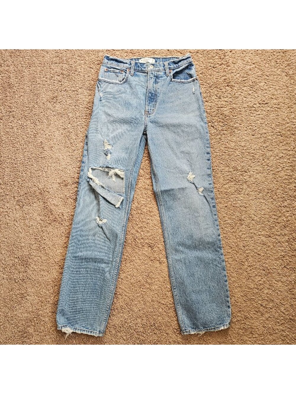 Abercrombie & Fitch Jeans Womens 27/4R 90's Straight Ultra High Rise Denim